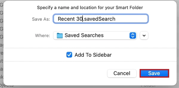 Click the Save