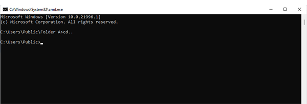 Command to Change Directory