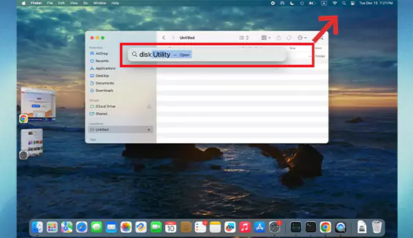 Go to Disk Utility