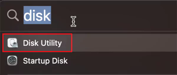 Open Disk Utility