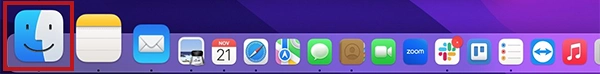 Open Finder from dock