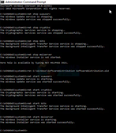 Reset Windows Update Components