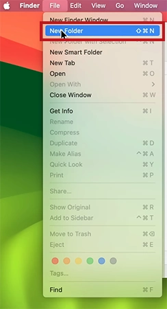 Select New Folder