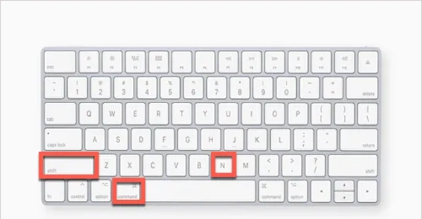 Shortcut to create a new folder on Mac