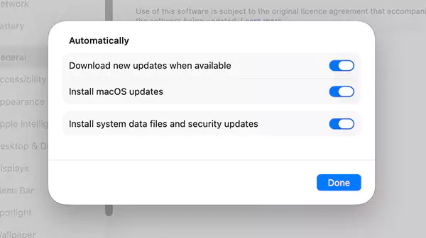 Turn on Automatic Updates