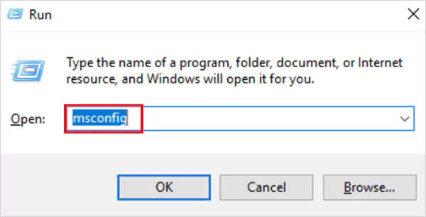 Type misconfig and press Enter