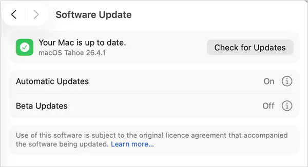 Update macOS