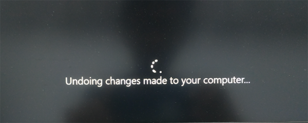 Windows Undoing changes made to your computer 