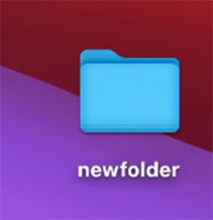 created folder