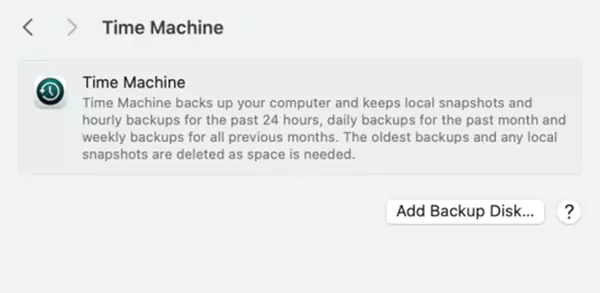 Apples Time Machine