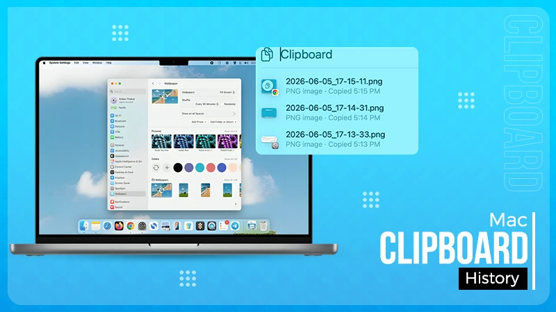 Clipboard history
