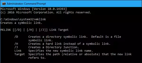 MKLINK command