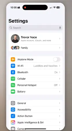 Open Settings.