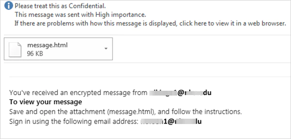 Open the email