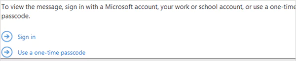 Select a verification option