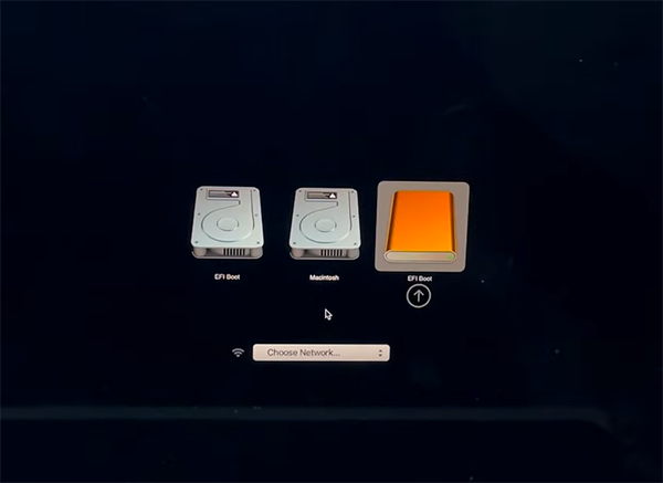Select the EFI Boot
