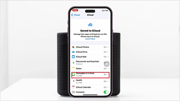 Tap on messages in Cloud 
