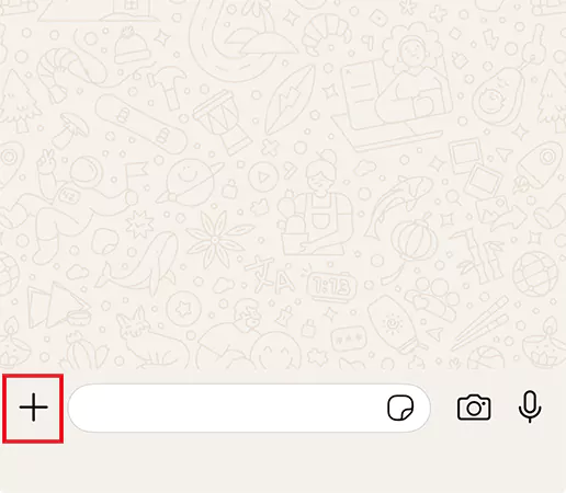 Tap the plus icon