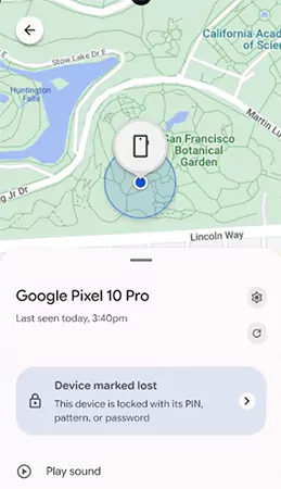 Tracking Android on iPhone