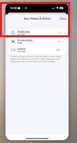  tap on duplicates 