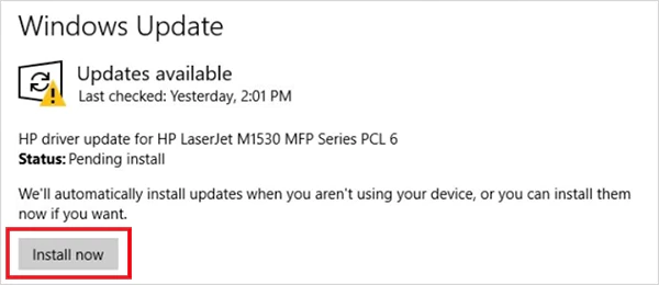 Click on Install now