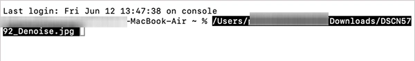 File Path on Terminal
