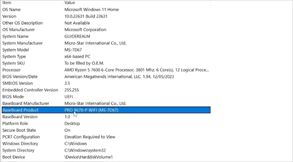 Identify your device model
