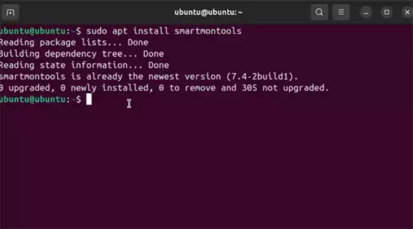 Install smartmontools