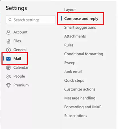 Mail Compose and Reply