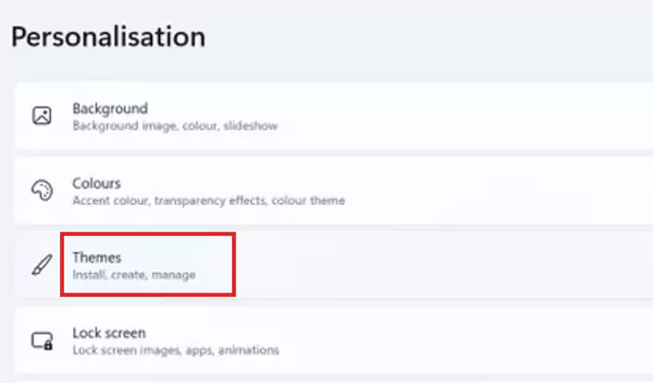 Personalization Themes
