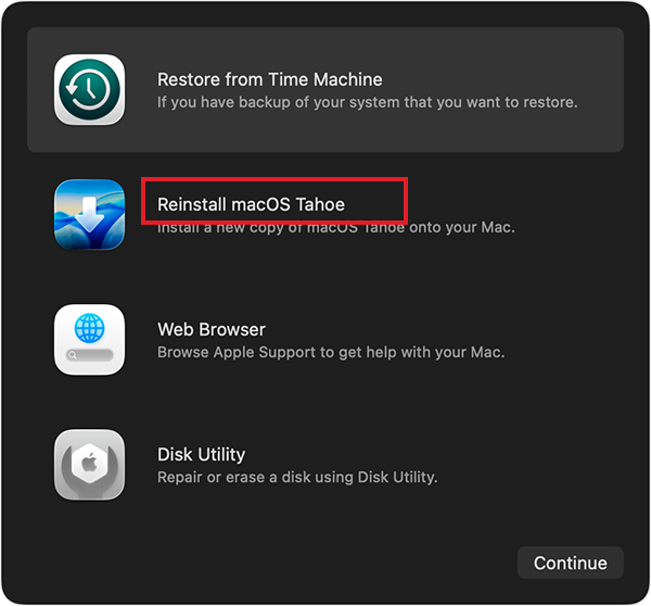  Reinstall macOS