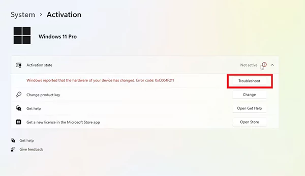 Run the Activation Troubleshooter