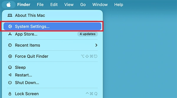 Select System Settings