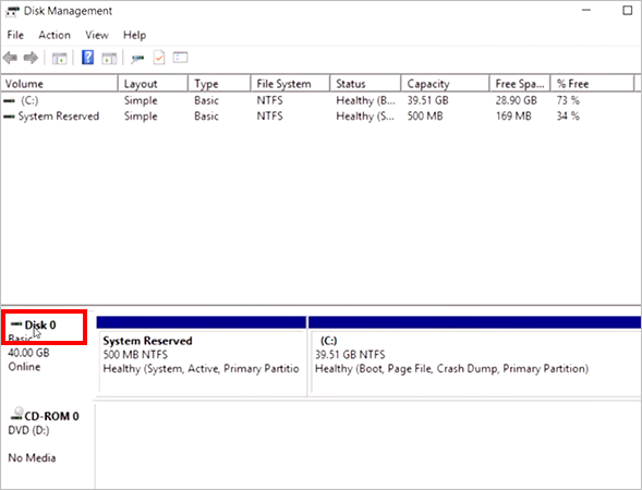 Right click the disk label