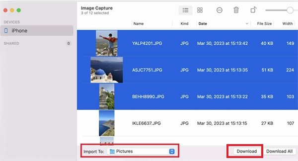 Select a destination folder and click Download