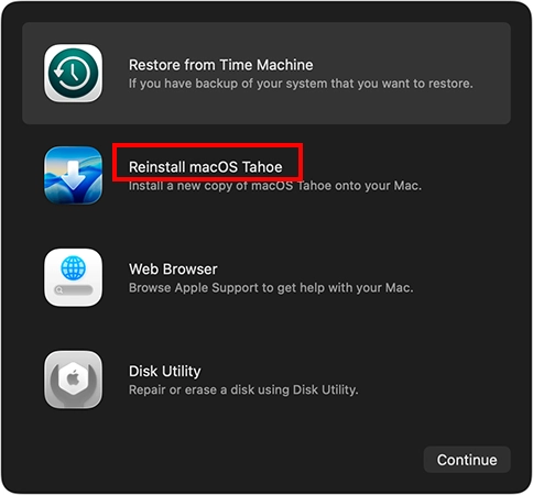 Reinstall macOS
