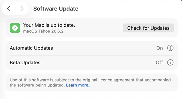 System Settings > General > Software Update
