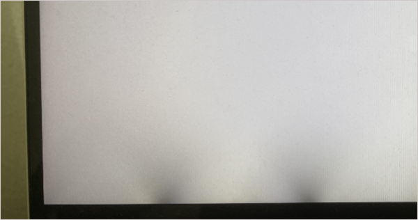 Dark shadow on a monitor