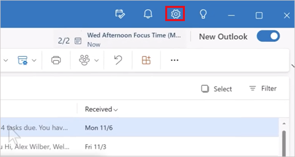  Select Settings