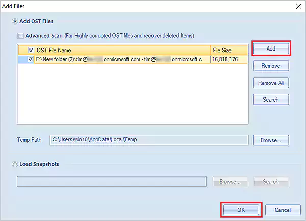 Select the file you want to convert