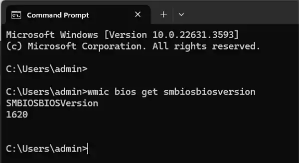 cmd BIOS prompt