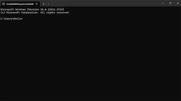 windows command line interface