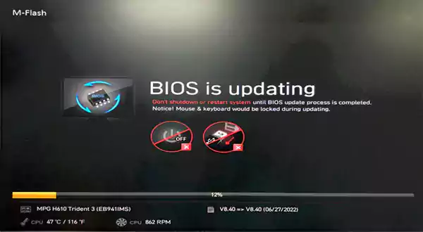 BIOS flashing