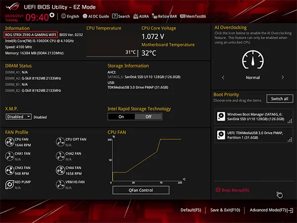 UEFI BIOS Utility