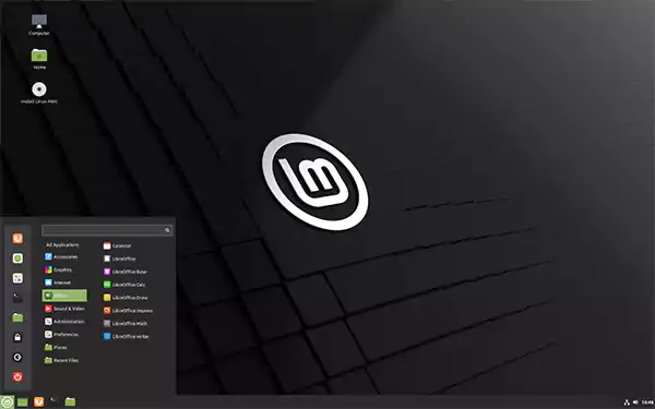 Desktop interface of Mint