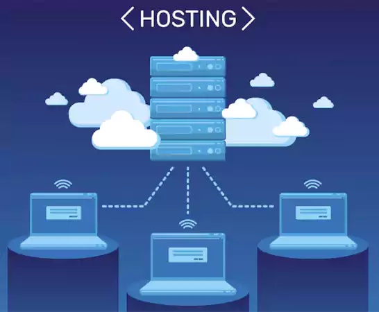 Web Hosting Stock Image