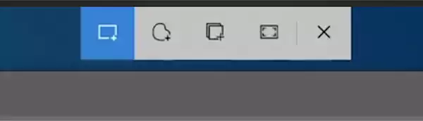 Snip and Sketch toolbar