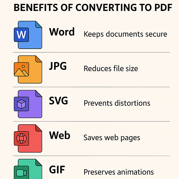 Benefits of converting to pdf