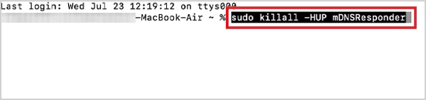 Clear DNS on Mac