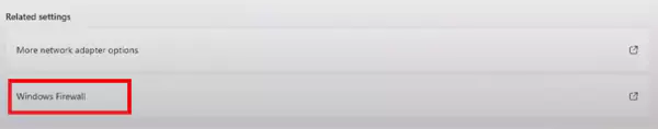 Click on Windows Firewall